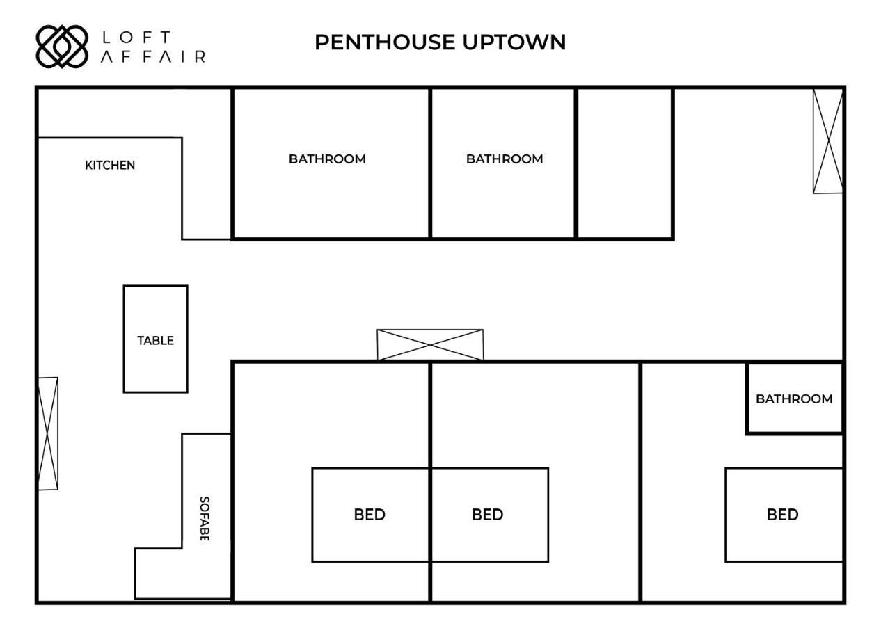 Penthouse Uptown - Loftaffair Cracóvia Exterior foto